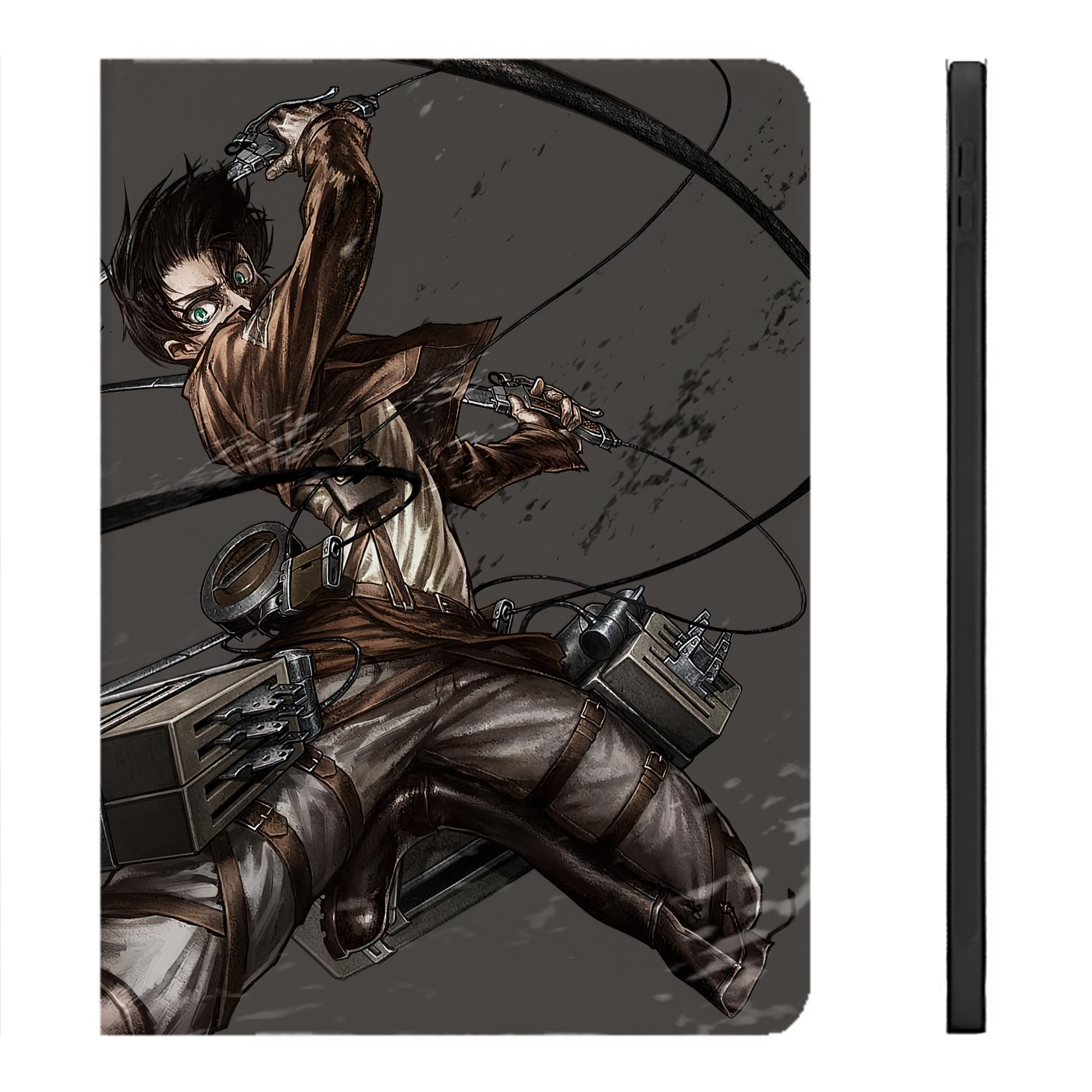 （画像用） 進撃の巨人 Attack on Titan IPadケース ペンホルダー付き ブックスタイルデザイン